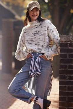 Outlet ???? Varley Belgrave Knit Sweater BLACK & WHITE ✨