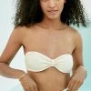 Best Sale ???? PatBO Knit-Bandeau ???? Bikini Top WHITE ✨