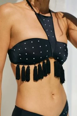 Outlet ???? Beach Riot Quartz Beaded Tassel ???? Bikini Top BLACK ???? -Sweaty Betty Shop unnamed file 1497