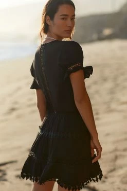 Outlet ???? Peixoto Embroidered Lace Cover-Up Mini ???? Dress BLACK ???? -Sweaty Betty Shop unnamed file 1529