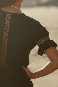 Outlet ???? Peixoto Embroidered Lace Cover-Up Mini ???? Dress BLACK ???? -Sweaty Betty Shop unnamed file 1530