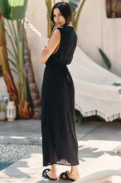 Best Pirce ???? LSPACE Down The Line Cover-Up ???? Dress BLACK ❤️ -Sweaty Betty Shop unnamed file 1558