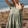 Deals ❤️ By Anthropologie V-Neck Knit ???? Dress MOSS ????