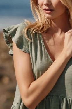 Deals ❤️ By Anthropologie V-Neck Knit ???? Dress MOSS ???? -Sweaty Betty Shop unnamed file 1585