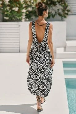 Promo ???? By Anthropologie V-Neck Coverup BLACK MOTIF ???? -Sweaty Betty Shop unnamed file 1596