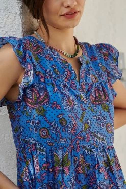 New ???? Roller Rabbit Pippa ???? Dress BLUE ???? -Sweaty Betty Shop unnamed file 1599