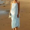 Hot Sale ⭐ Seafolly Cabana Shoulder-Tie ???? Dress SKY ????