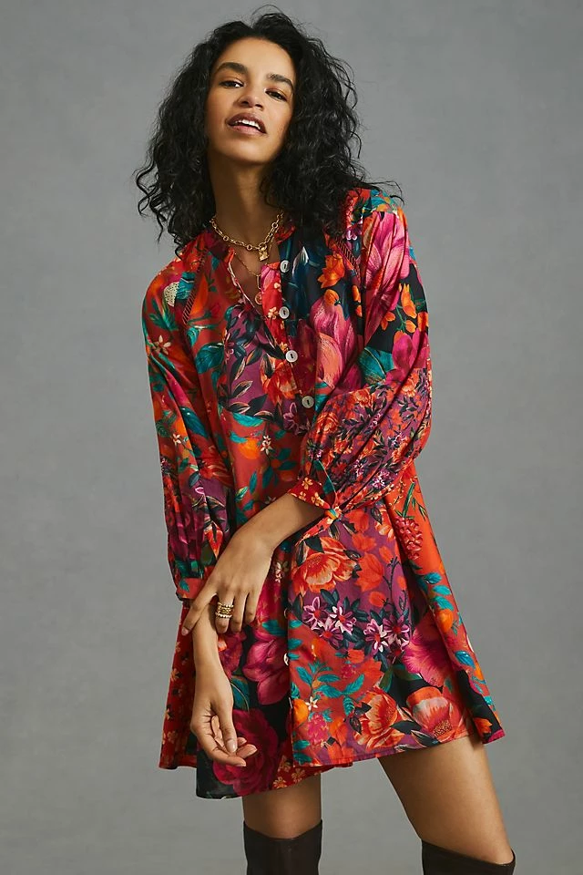 Farm x Anthropologie Mini Shirt Dress Coupon ???? Farm Rio Farm X Anthropologie Mini ???? Shirt ???? Dress PINK COMBO ❤️ -Sweaty Betty Shop unnamed file 1636