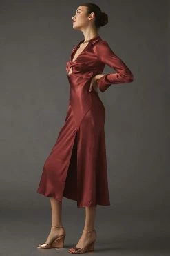 Deals ???? ASTR The Label Cutout Collared ???? Dress WINE ⌛ -Sweaty Betty Shop unnamed file 1666