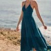 Coupon ???? By Anthropologie Smocked Halter ???? Dress BLUE ????