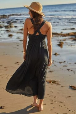 Wholesale ⭐ By Anthropologie Tiered ???? Dress BLACK ???? -Sweaty Betty Shop unnamed file 1755