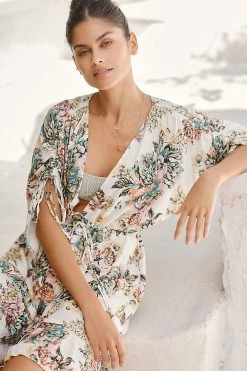 Promo ???? Maaji Jacobean Divinity Kaftan IVORY ????