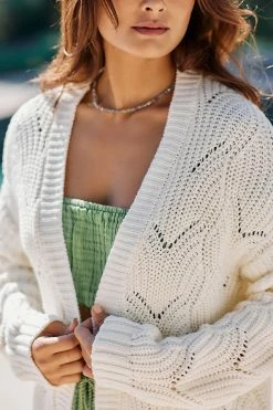 Coupon ???? By Anthropologie Beach Cardigan Sweater IVORY ???? -Sweaty Betty Shop unnamed file 1926