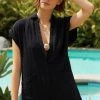 Promo ???? LSPACE Mika Gauzy Cover-Up Romper BLACK ????