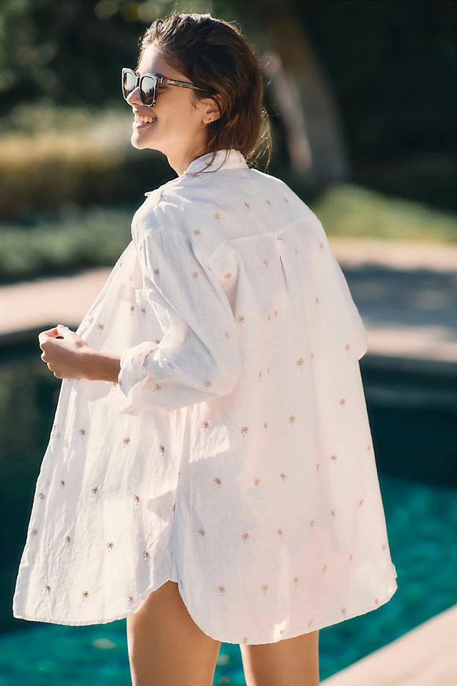 Malai Palmette Oversized Buttondown Cheap ???? Malai Palmette Oversized Buttondown WHITE ???? -Sweaty Betty Shop unnamed file 1965