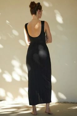 Deals ???? LSPACE Celine Midi ???? Dress BLACK ???? -Sweaty Betty Shop unnamed file 1982