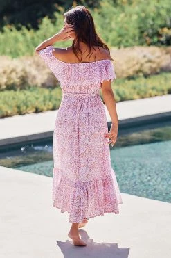 Best Sale ???? Mer St. Barth Juliette Off-The-Shoulder ???? Dress PINK ⌛ -Sweaty Betty Shop unnamed file 1990
