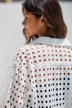 Deals ⌛ Solid & Striped The Oxford Tunic WHITE ❤️ -Sweaty Betty Shop unnamed file 2050