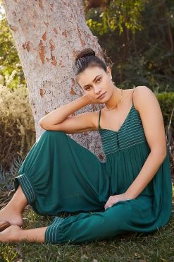 Best Sale ???? By Anthropologie Lounge Around Jumpsuit MOSS ????
