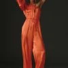 Cheapest ???? Farm Rio One-Shoulder Jumpsuit ORANGE ????