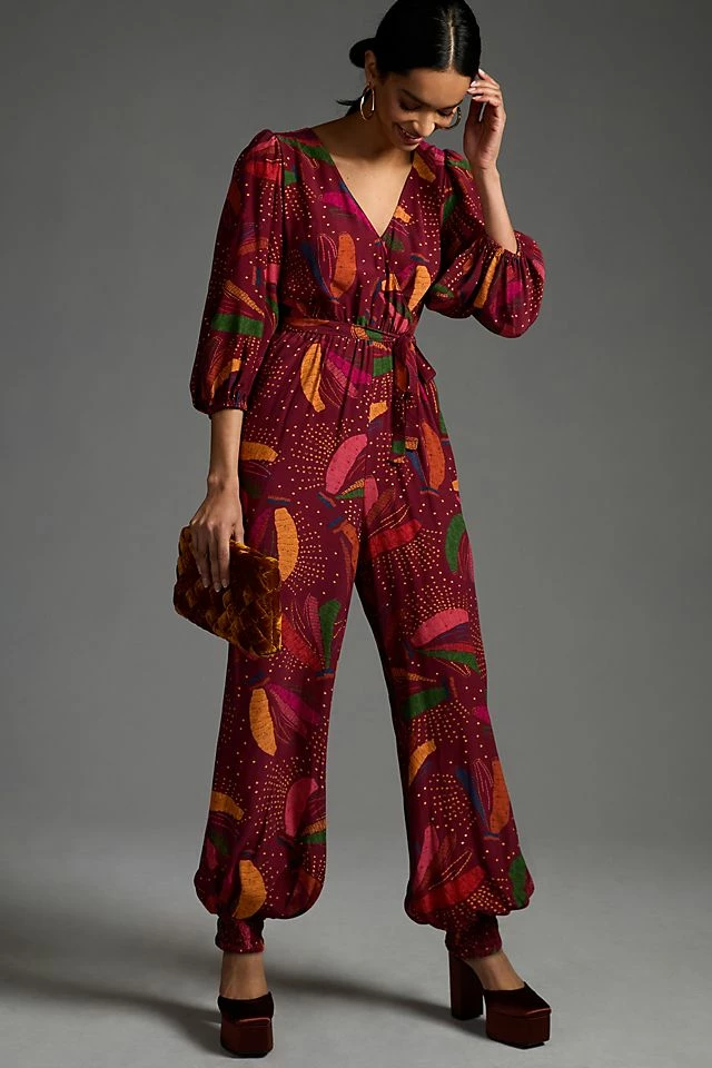 Farm Rio Wrap Jumpsuit Brand new ✨ Farm Rio Wrap Jumpsuit RED ???? -Sweaty Betty Shop unnamed file 2159