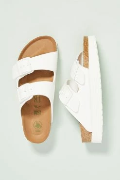 Top 10 ???? Papillio By Birkenstock Arizona Platform Vegan ???? Sandals WHITE ????