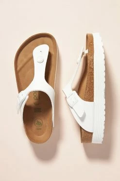 Budget ⌛ Papillio By Birkenstock Gizeh Vegan Platform ???? Sandals WHITE ????