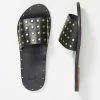 Outlet ❤️ Beek Lovebird Studded Slide ???? Sandals BLACK ✔️