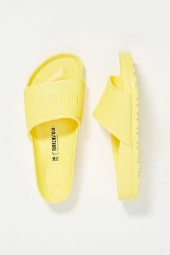 Cheap ???? Birkenstock Barbados Slide ???? Sandals YELLOW ????