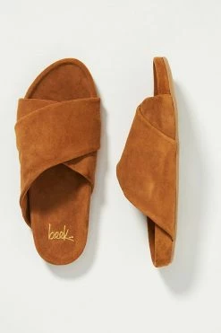 Best Pirce ???? Beek Kea Slide ???? Sandals BROWN ????