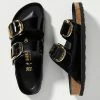 Wholesale ⭐ Birkenstock Big Buckle Arizona Patent Leather ???? Sandals BLACK ????