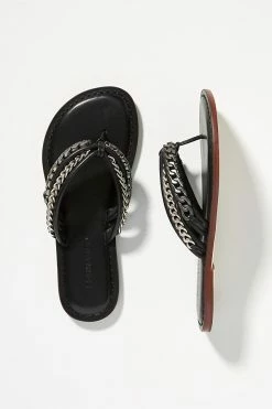 Outlet ???? Bernardo Miami Chain ???? Sandals BLACK ????