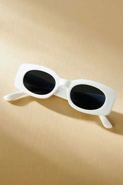 Promo ???? By Anthropologie Oval ???? Sunglasses WHITE ????