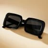 Wholesale ✔️ By Anthropologie Oversized Square ???? Sunglasses BLACK ????