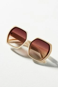 Cheap ???? By Anthropologie Hexagon ???? Sunglasses CREAM ????