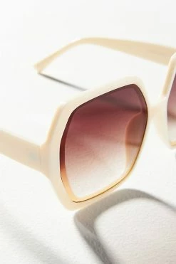 Cheap ???? By Anthropologie Hexagon ???? Sunglasses CREAM ???? -Sweaty Betty Shop unnamed file 2748