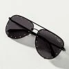 Outlet ???? Quay High Key Rhinestone Oversized Aviator ???? Sunglasses BLACK ????