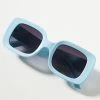 New ???? By Anthropologie Beveled Rectangular ???? Sunglasses LIGHT BLUE ????