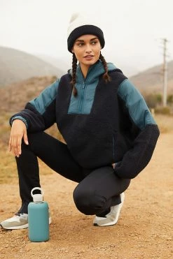 Promo ???? Free People Movement Lead The Pack Fleece Pullover BLACK ????