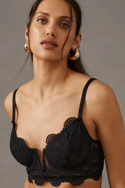Best Sale ???? By Anthropologie V-Neck Embroidered Bra BLACK ???? -Sweaty Betty Shop unnamed file 3012