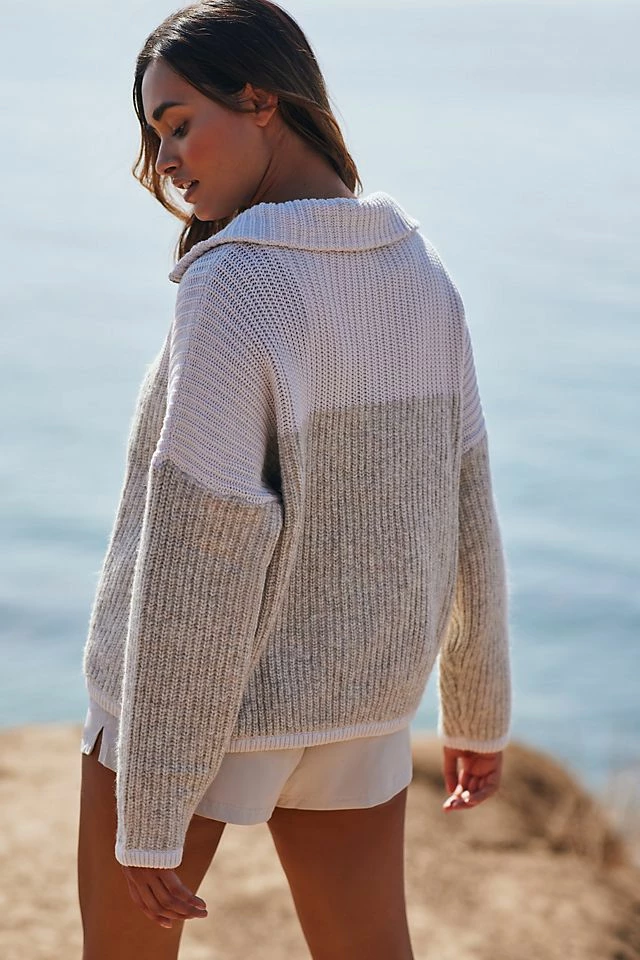 Varley Willard Knit Half-Zip Sweater Best Pirce ???? Varley Willard Knit Half-Zip Sweater PEARL ❤️ -Sweaty Betty Shop unnamed file 306