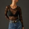 Hot Sale ???? By Anthropologie Lace Bodysuit BLACK ????