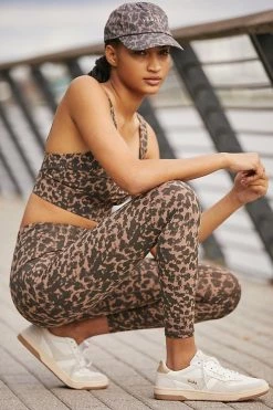 Discount ???? Varley Let's Go Super High-Rise Leggings BROWN MOTIF ????