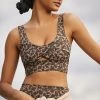Cheapest ???? Varley Let's Go Staunton Bra BROWN MOTIF ????