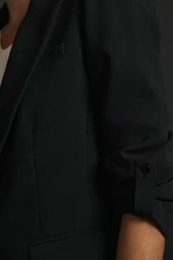 Best Sale ???? Maeve Roll-Sleeve Blazer BLACK ???? -Sweaty Betty Shop unnamed file 629