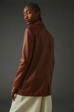Cheapest ???? BLANKNYC Faux Leather Blazer BROWN ???? -Sweaty Betty Shop unnamed file 638