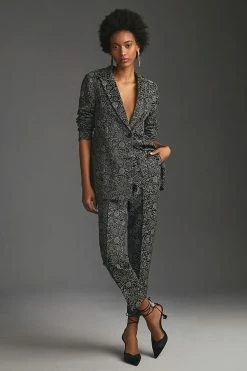 Top 10 ❤️ Scotch & Soda Planetary Icons Jacquard Blazer DARK GREY ????