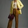 Budget ???? Maeve Button-Back Blazer YELLOW ????