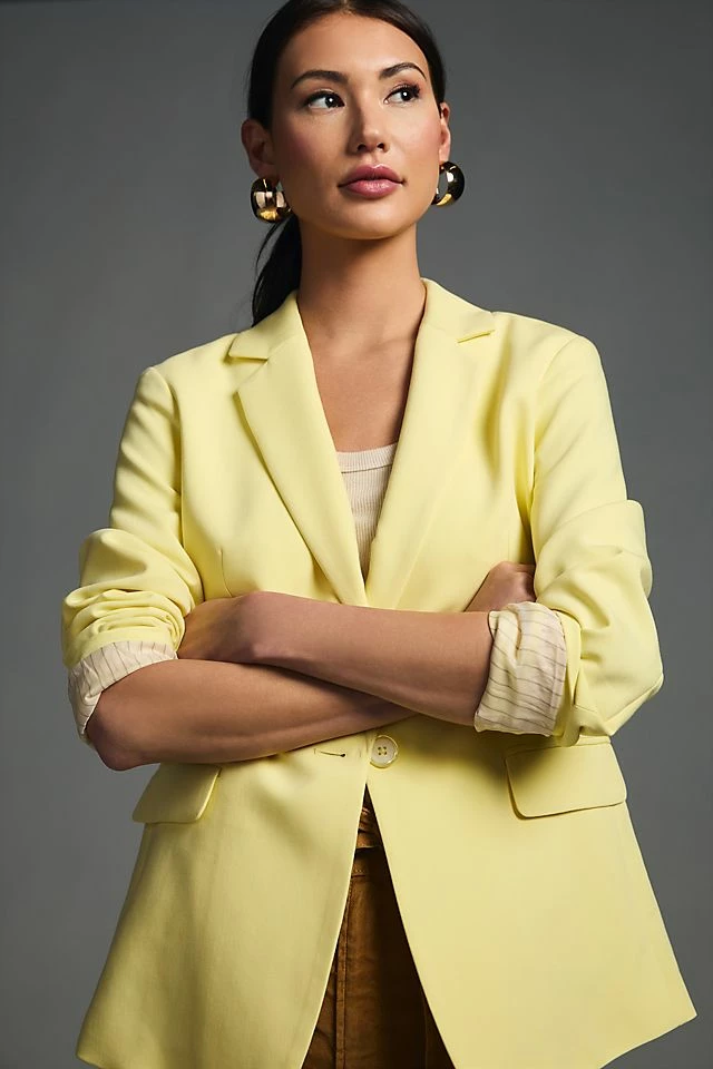 Maeve Button-Back Blazer Budget ???? Maeve Button-Back Blazer YELLOW ???? -Sweaty Betty Shop unnamed file 689