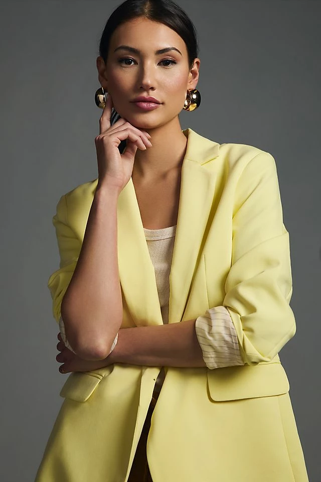 Maeve Button-Back Blazer Budget ???? Maeve Button-Back Blazer YELLOW ???? -Sweaty Betty Shop unnamed file 690